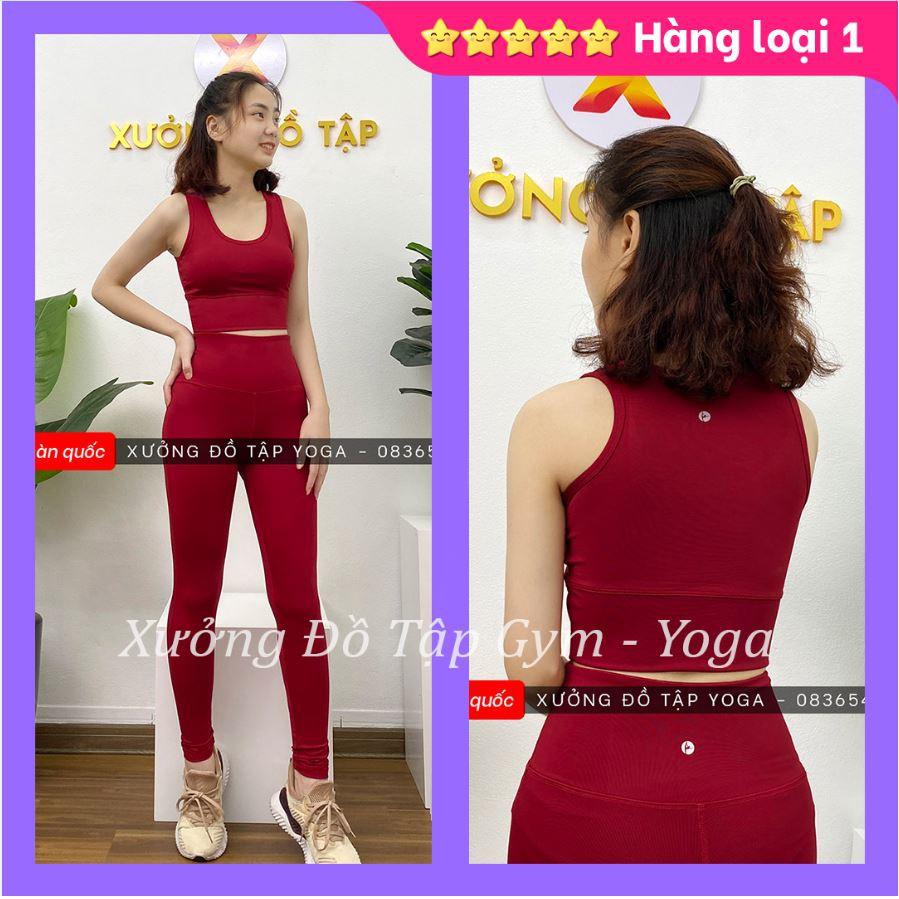 Cam kết ảnh thật 100% SET TẬP Yoga, Gym, Aerobic - Bộ tập yoga nữ lưng kín