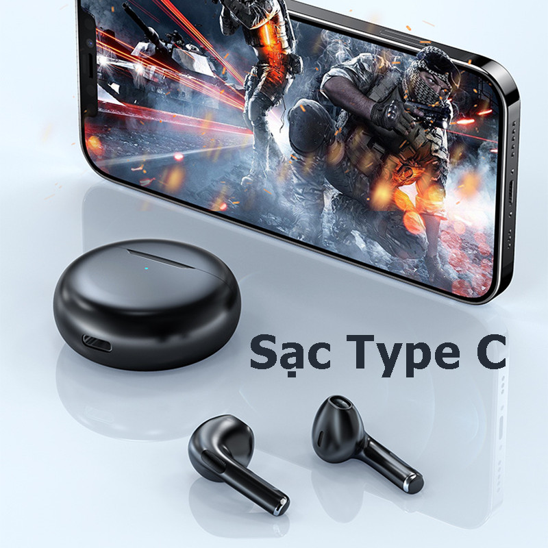 Tai nghe True wireless Bluetooth nhét tai không dây earbuds PKCB Hàng Chính Hãng