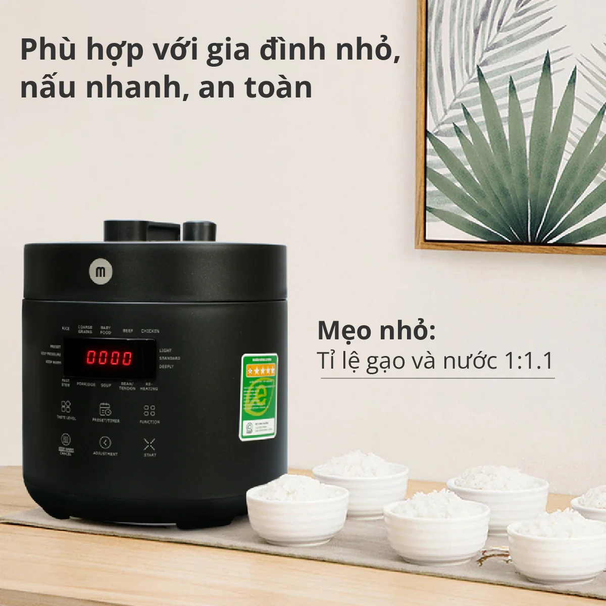 Nồi áp suất Mishio 2.5L - Hàng chính hãng