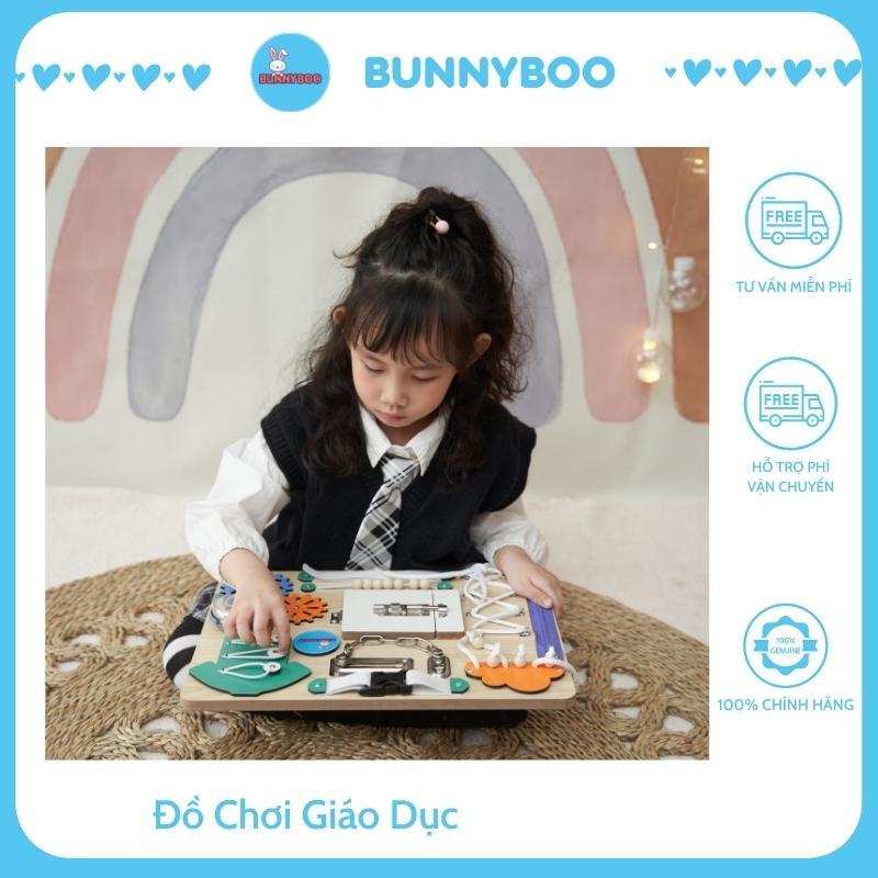 Bảng bận rộn học liệu Montessori giúp bé thông minh BUNNYBOO 29*39cm