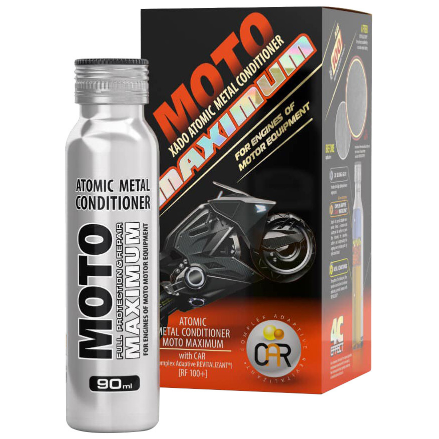 Phụ Gia Phục Hồi Động Cơ Xe Tay Ga Công Nghệ Xado Atomic Metal Conditioner Moto Maximum (90 ml) - Hàng Chính Hãng