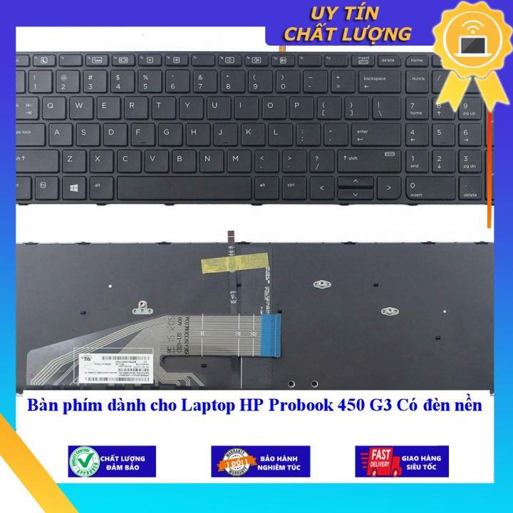 Bàn phím dùng cho Laptop HP Probook 450 G3 Có đèn nền - Hàng Nhập Khẩu New Seal