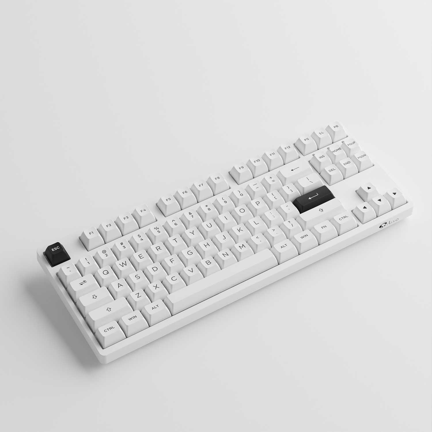 Bàn phím cơ AKKO 3087 RF Black on White - Hàng Chính Hãng