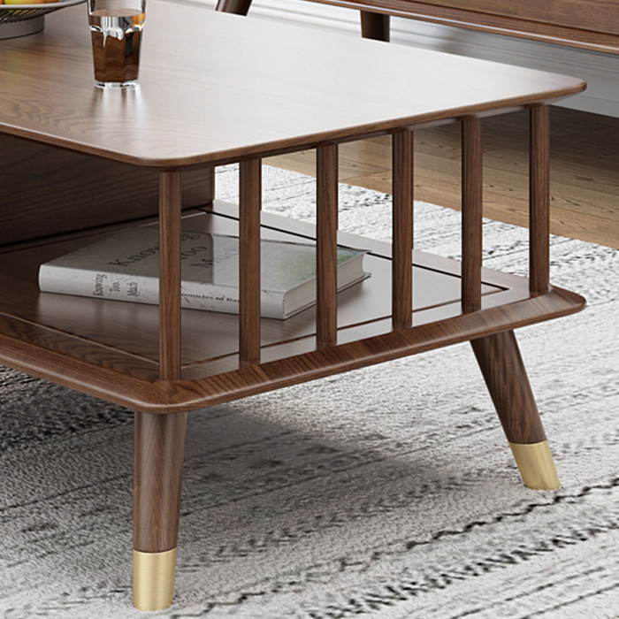 Bàn sofa hiện đại đa năng sang trọng gỗ tự nhiên cao cấp Bàn trà 120*55*43cm trang trí bền đẹp LUX-BAT04