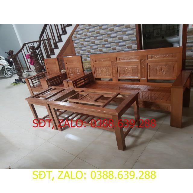 Bộ phòng khách gỗ sồi
