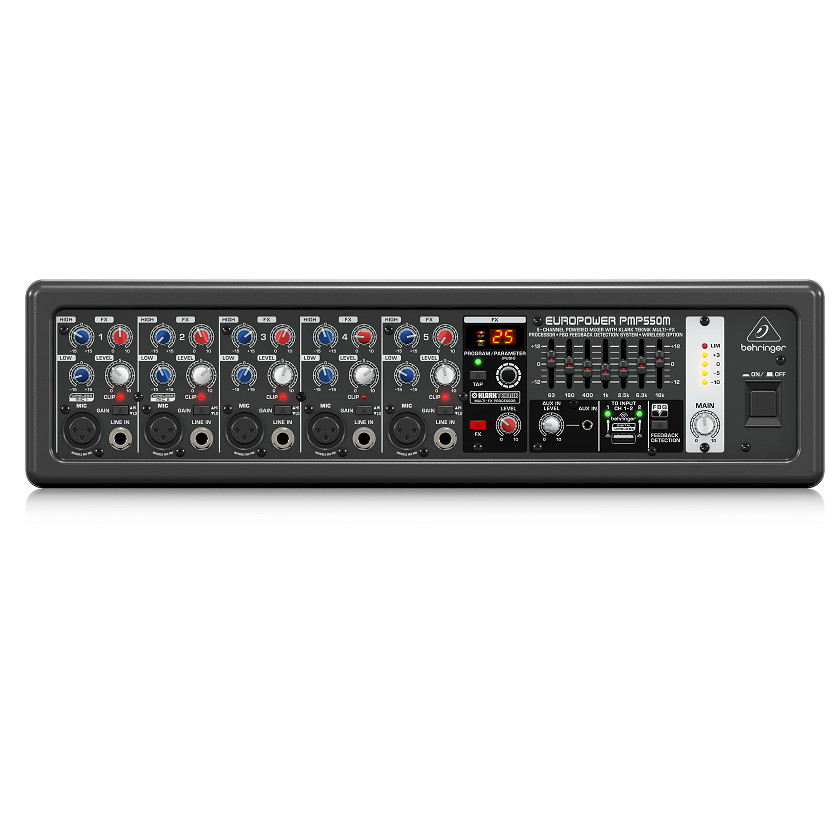 MIXER TÍCH HỢP AMPLY - BEHRINGER PMP550M-Powered Mixers- Hàng chính hãng