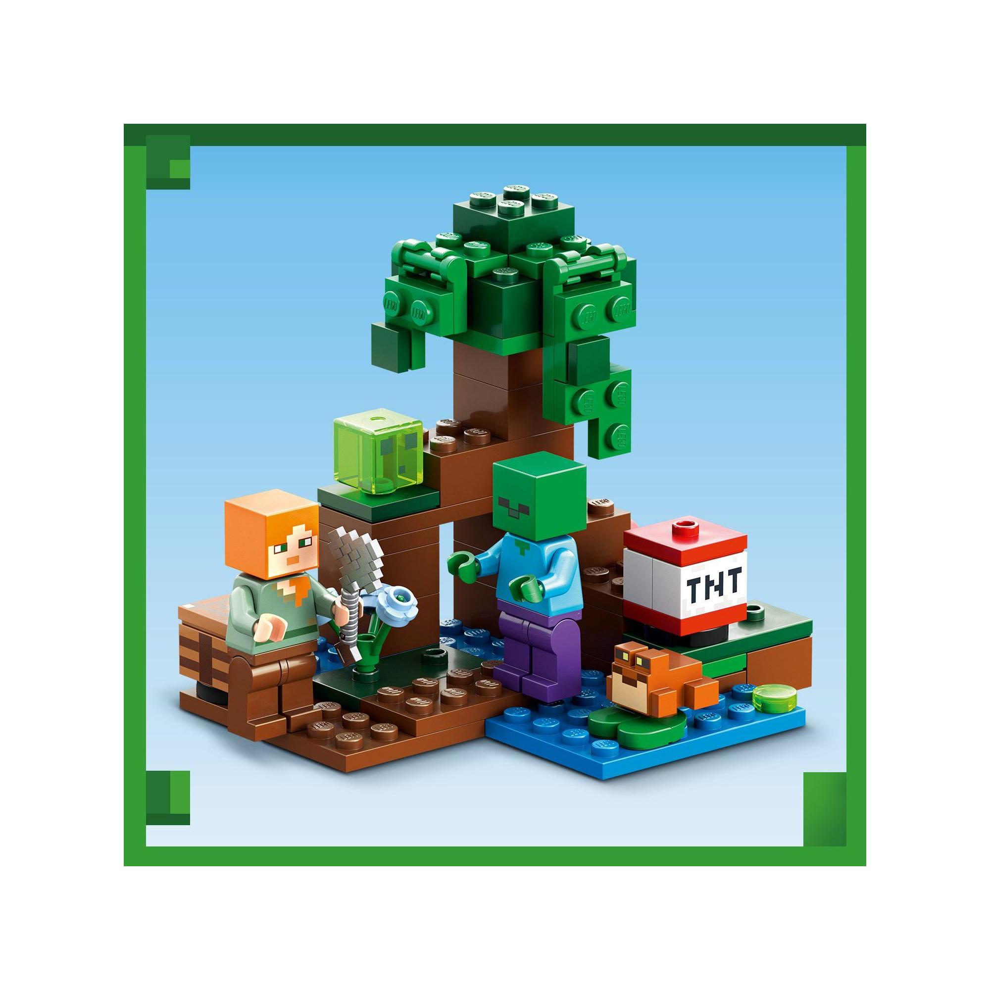 LEGO Minecraft 21240 Cuộc Phiêu Lưu Đầm Lầy Huyền Bí (65 Chi Tiết)