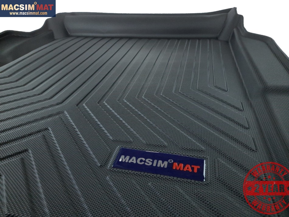 Thảm lót cốp xe ô tô Audi A8 2019-đến nay nhãn hiệu Macsim chất liệu TPV cao cấp màu đen(326)