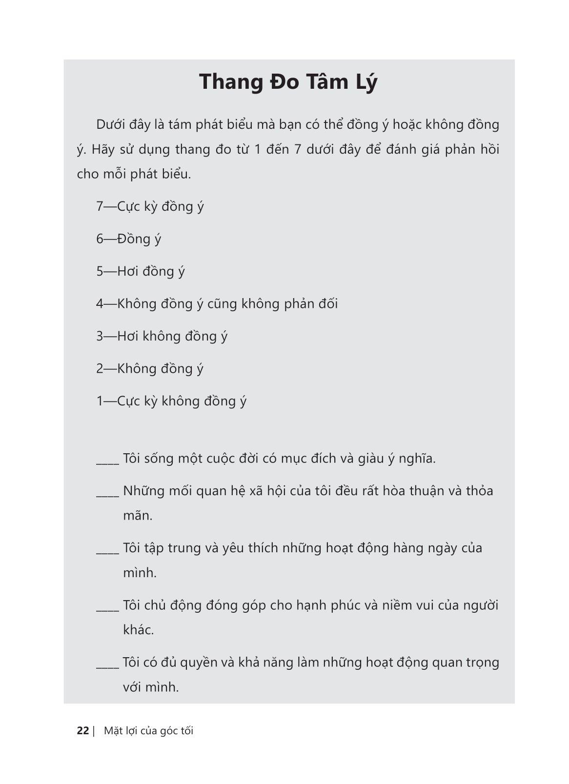 Mặt Lợi Của Góc Tối