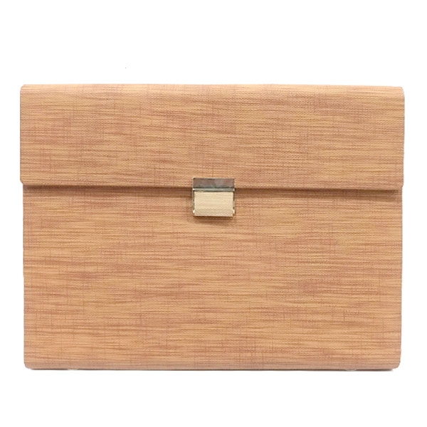 Sổ Grain Nắp Cài 16x23cm - Màu Nâu