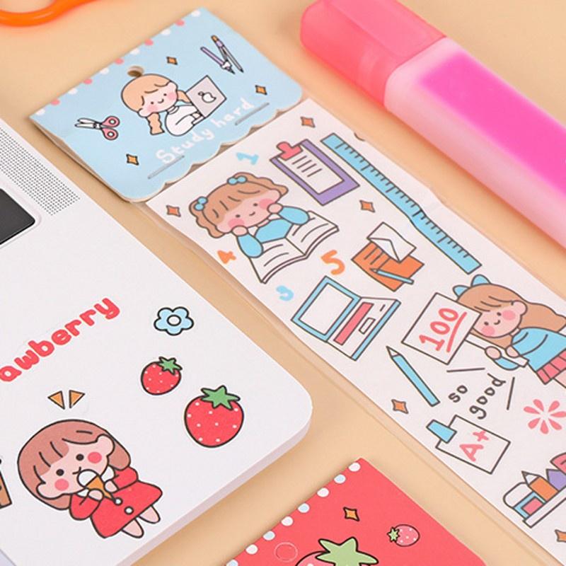 Set Tấm Sticker Dán Trang Trí Album, Sổ nhật kí Nhiều Họa Tiết Tùy Chọn Dễ Thương LD05 CUTE