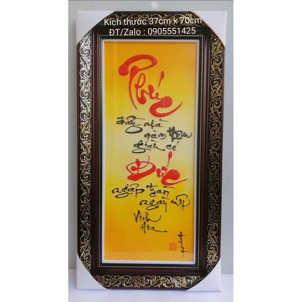 Tranh Thư pháp chữ PHÚC.Quà tặng mừng tân gia,khai trương, sinh nhật.Mừng thọ ông bà,cha mẹ.Quà tết.Tranh trang trí tết