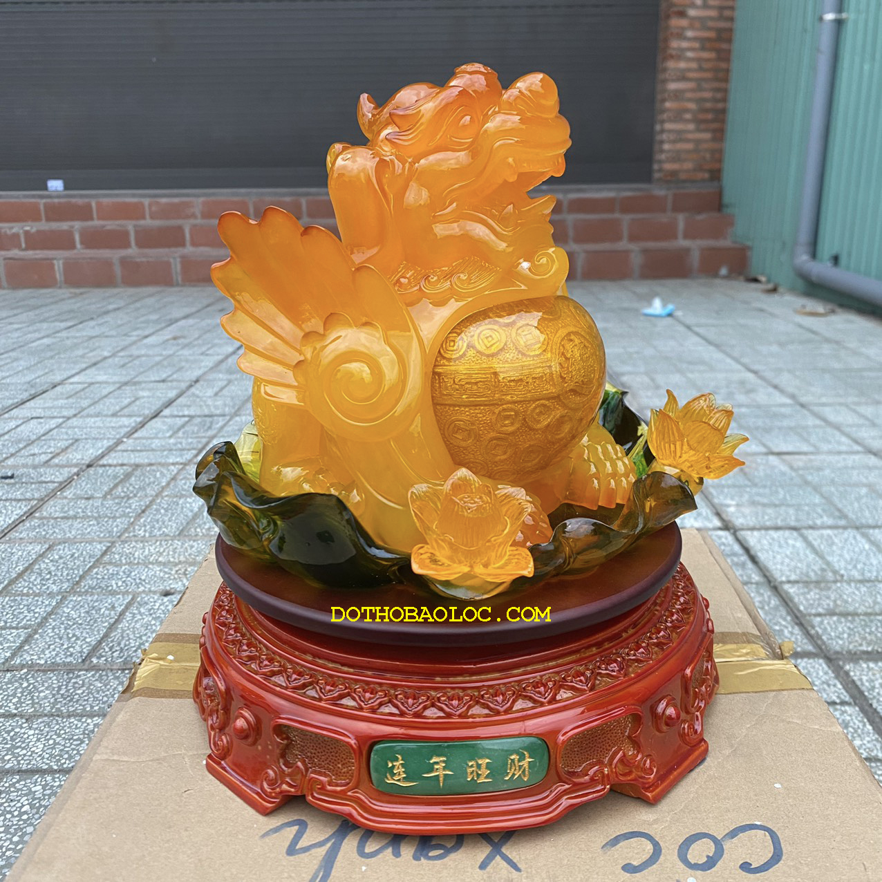 Tỳ hưu phong thủy đế xoay chiêu tài hút lộc cao 27cm