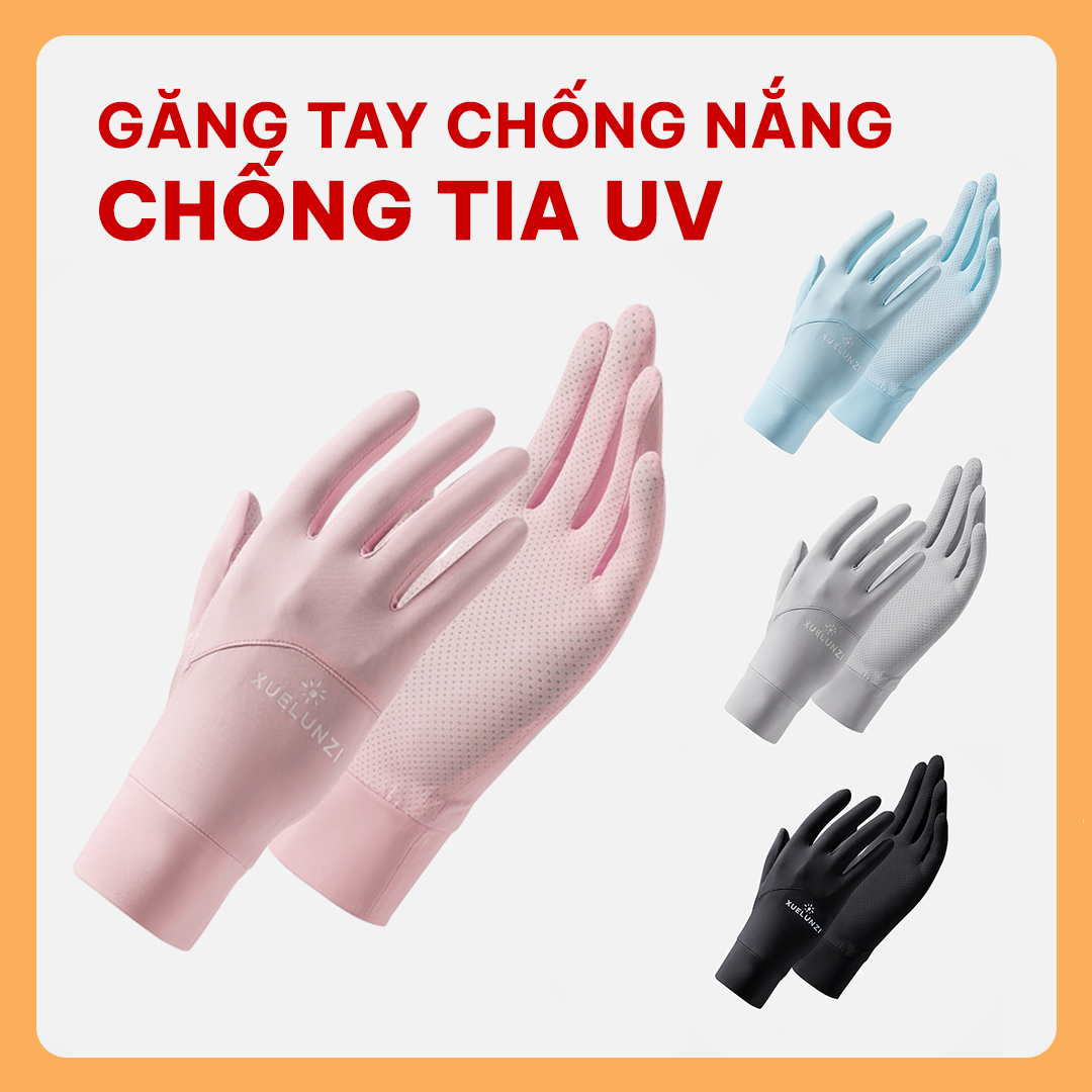 Găng tay chống nắng cao cấp, Găng tay xe máy mùa hè,Tất bao tay chống nắng thoáng khí mềm mại hở ngón cảm ứng cho nam nữ