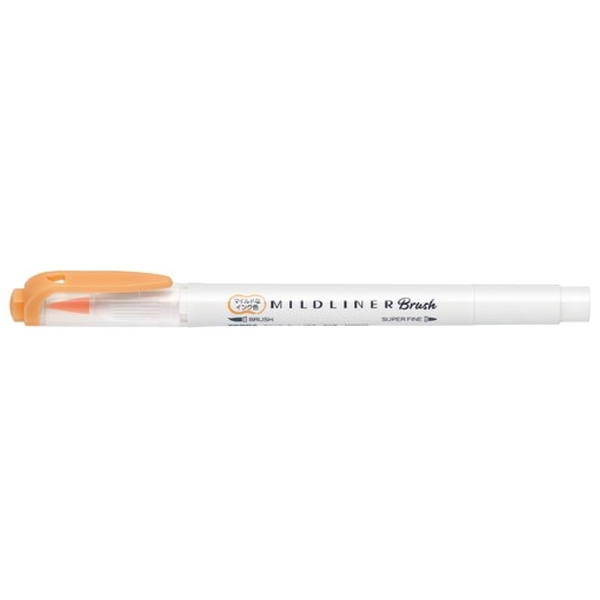 Viết Cọ Nhật Mildliner - Zebra WFT8-MOR - Màu Cam