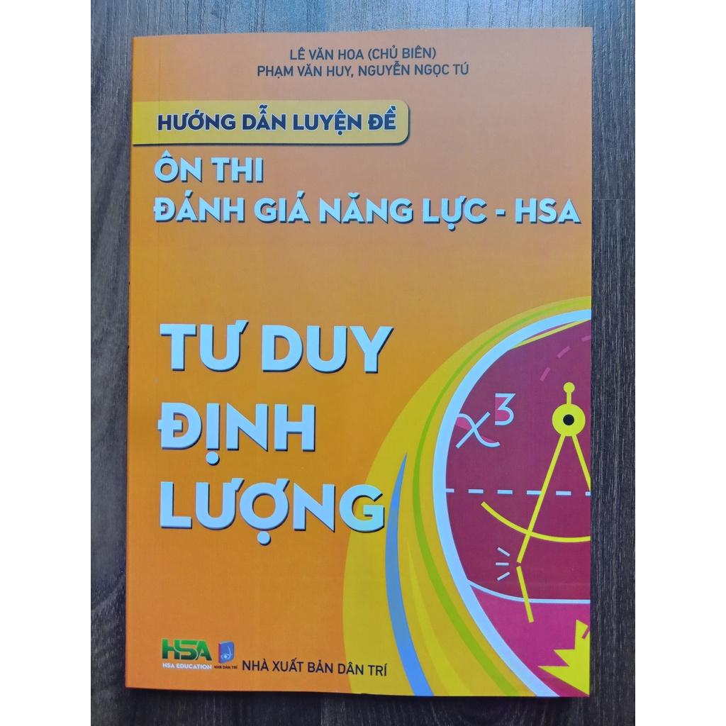 Sách - Combo 3 cuốn Hướng dẫn luyện đề ôn thi Đánh giá năng lực - HSA ( Khoa Học + Tư duy định lượng + Định Tính )