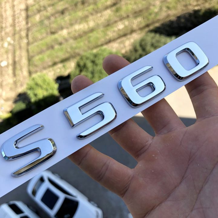 Decal tem chữ S560 dán đuôi xe ô tô Mercedes Maybach