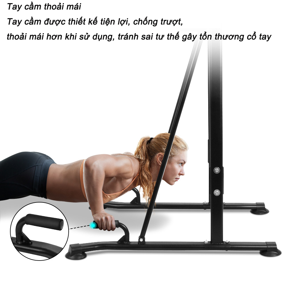 OneTwoFit Xà đơn xà kép Home Fitness Pull up Bar Push Up-Weight có thể điều chỉnh chiều cao OT130