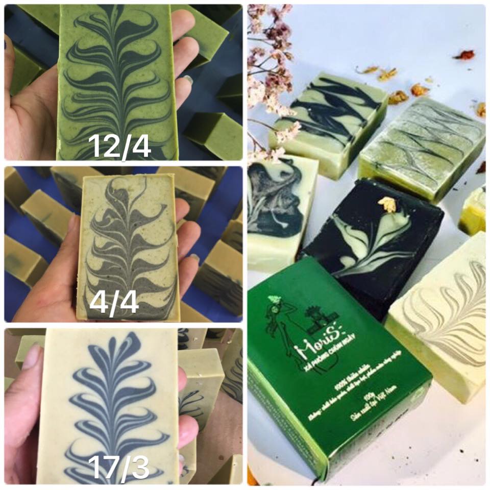 Xà Phòng Chùm Ngây Handmade Moris - Moringa Soap, 100% từ thiên nhiên, an toàn cho mọi nhà - Hương