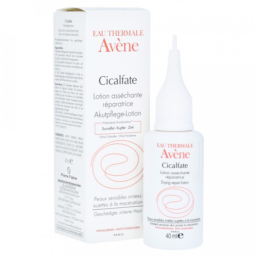 AVÈNE - LOTION LÀM LÀNH DA KHÔ VẾT THƯƠNG RỈ DỊCH CICAFLATE DRYING REPAIR LOTION 40ML