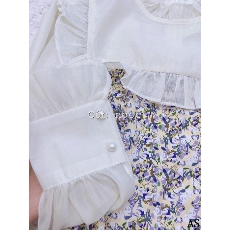 váy cho con ti bèo ngực xẻ chân