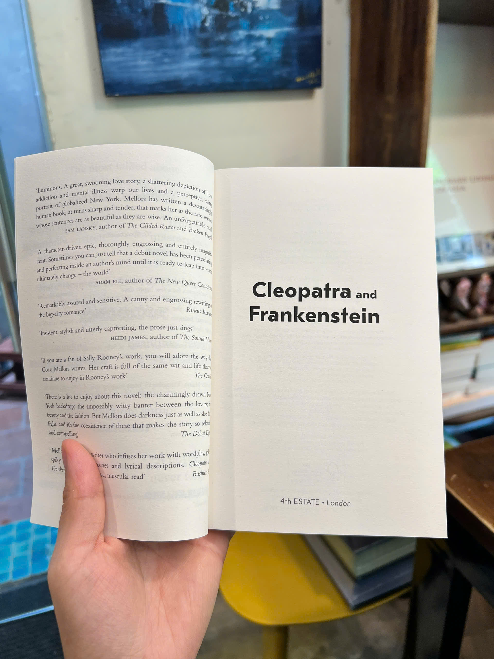 Sách - Cleopatra and Frankenstein by Coco Mellors | Literary Fiction / BookTok / Ngoại văn Nhập khẩu