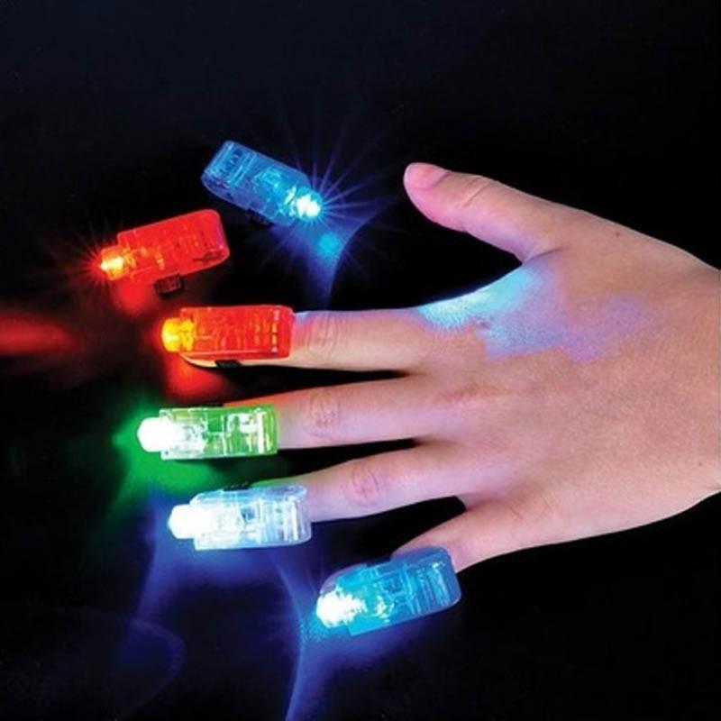 (MS61) Bộ 8 đèn LED phát sáng đeo ngón tay