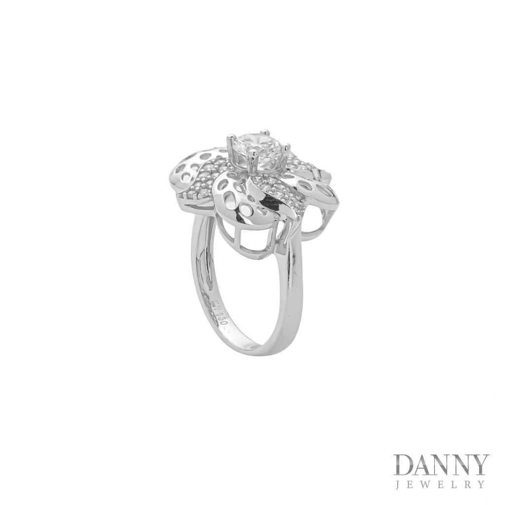 Nhẫn Nữ Bạc 925 Danny Jewelry Xi Bạch Kim Đính Đá CZ KI4GZ013