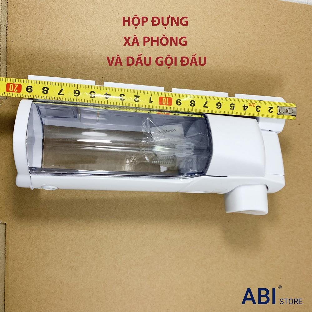 Hộp đựng dầu gội sữa tắm gắn tường, bình nhả nước rửa tay, xà phòng tắm bắt vít chắc chắn, hàng đẹp