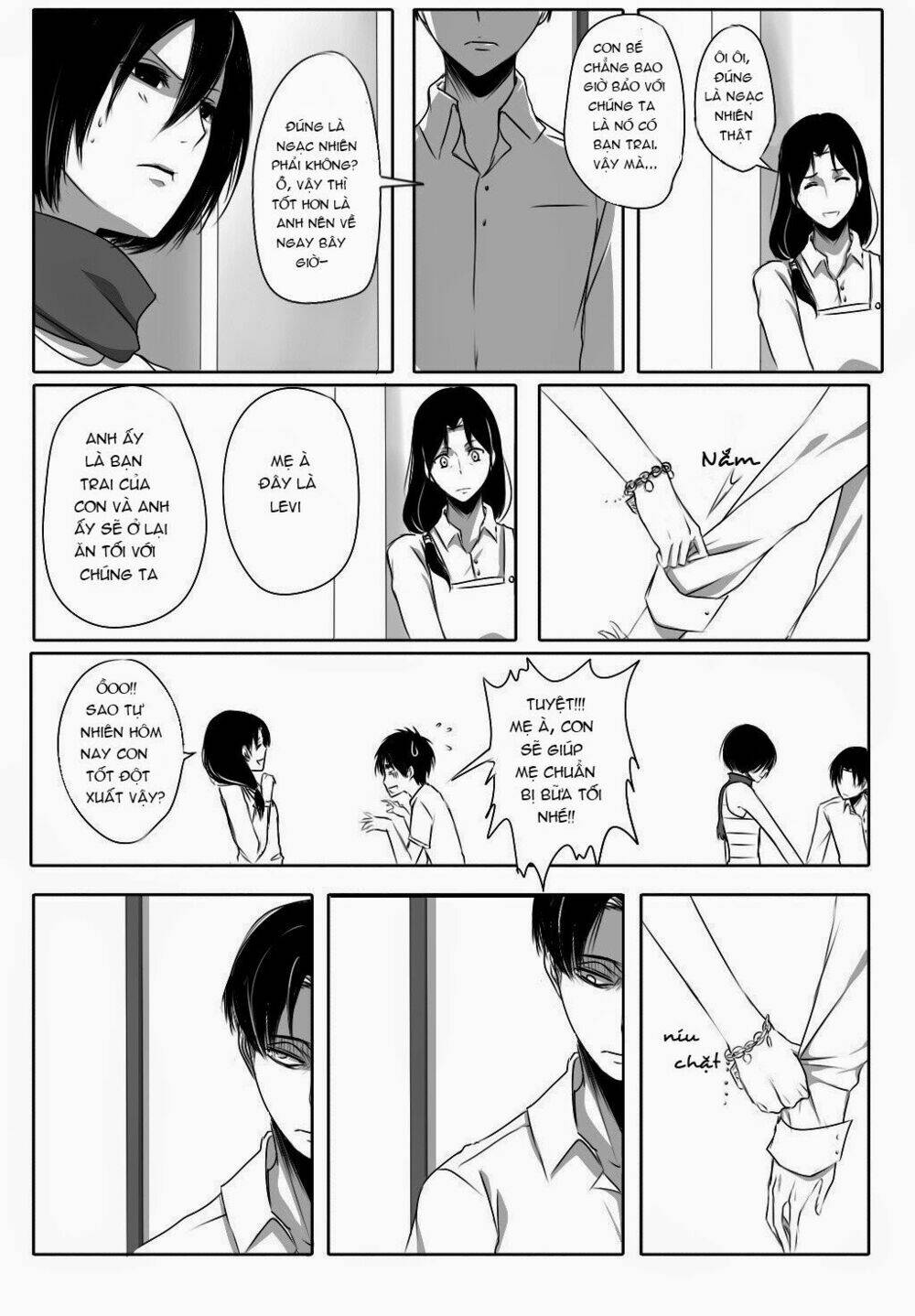 đại chiến titan - doujinshi về cuộc tình tay 4 chapter 6.5 5