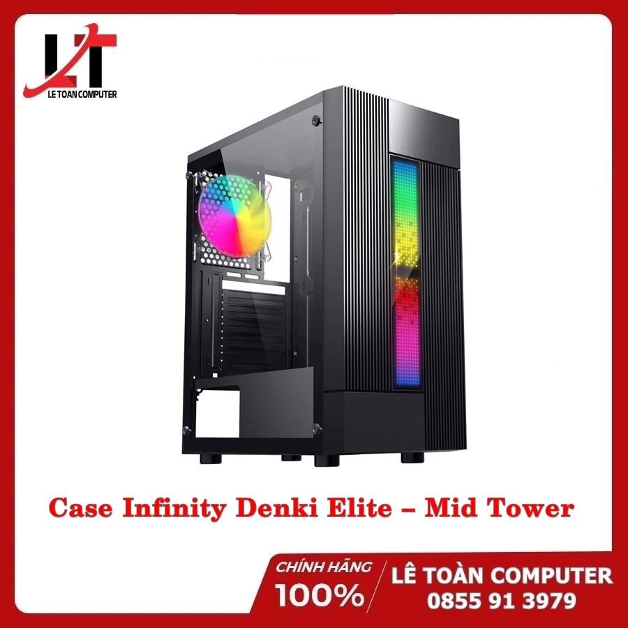 Case Infinity Denki Elite – Mid Tower - Hàng Chính Hãng