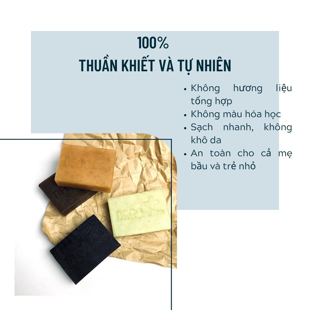 Xà bông thiên nhiên mướp đắng DEGO PHARMA 100G - Tẩy Tế Bào Chết & Trắng Sáng Tự Nhiên