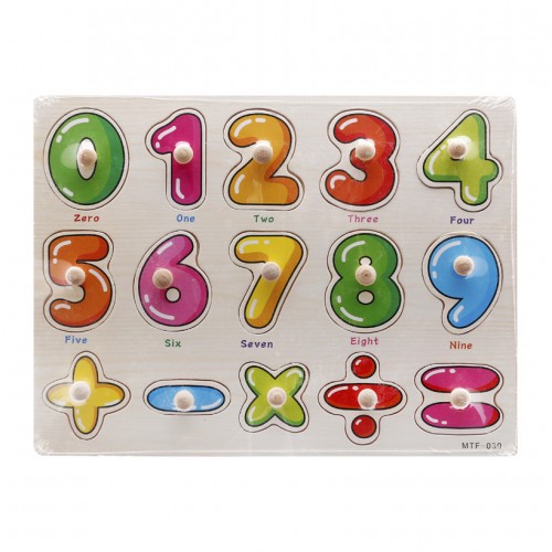 Đồ chơi thông minh - an toàn cho bé - combo 5 bảng núm gỗ nhiều chủ đề - mẫu ngẫu nhiên MK00166