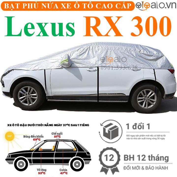 Bạt phủ nửa nóc xe Lexus RX 300 vải dù 3 lớp