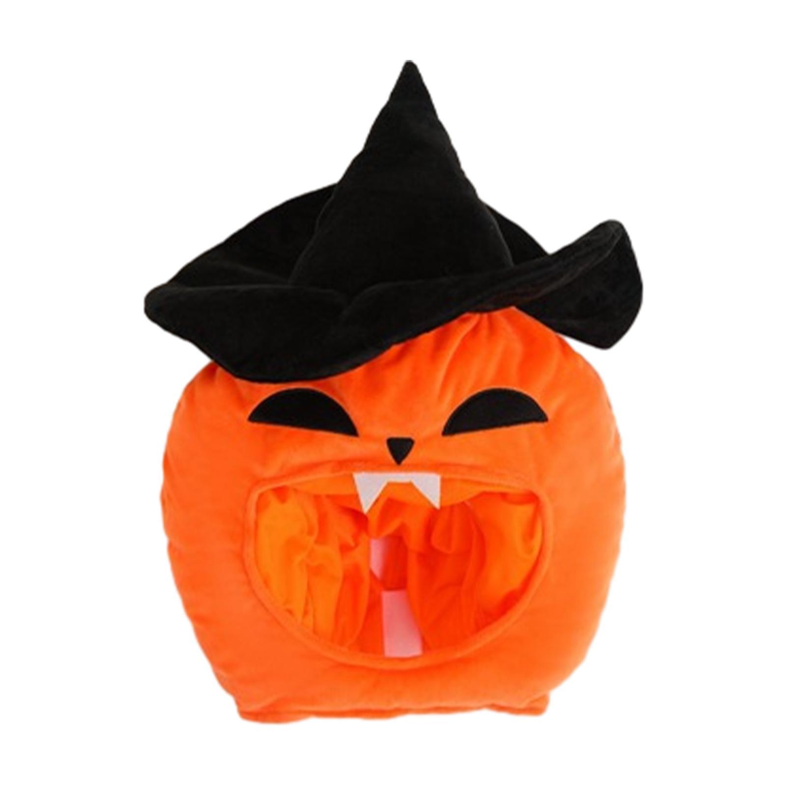 Plush Pumpkins Hat Plush Cap Cute Masquerade Fancy Dress Halloween Props Warm Hat Dress up Keep Warm Women Hat Cosplay Halloween Pumpkin Hat