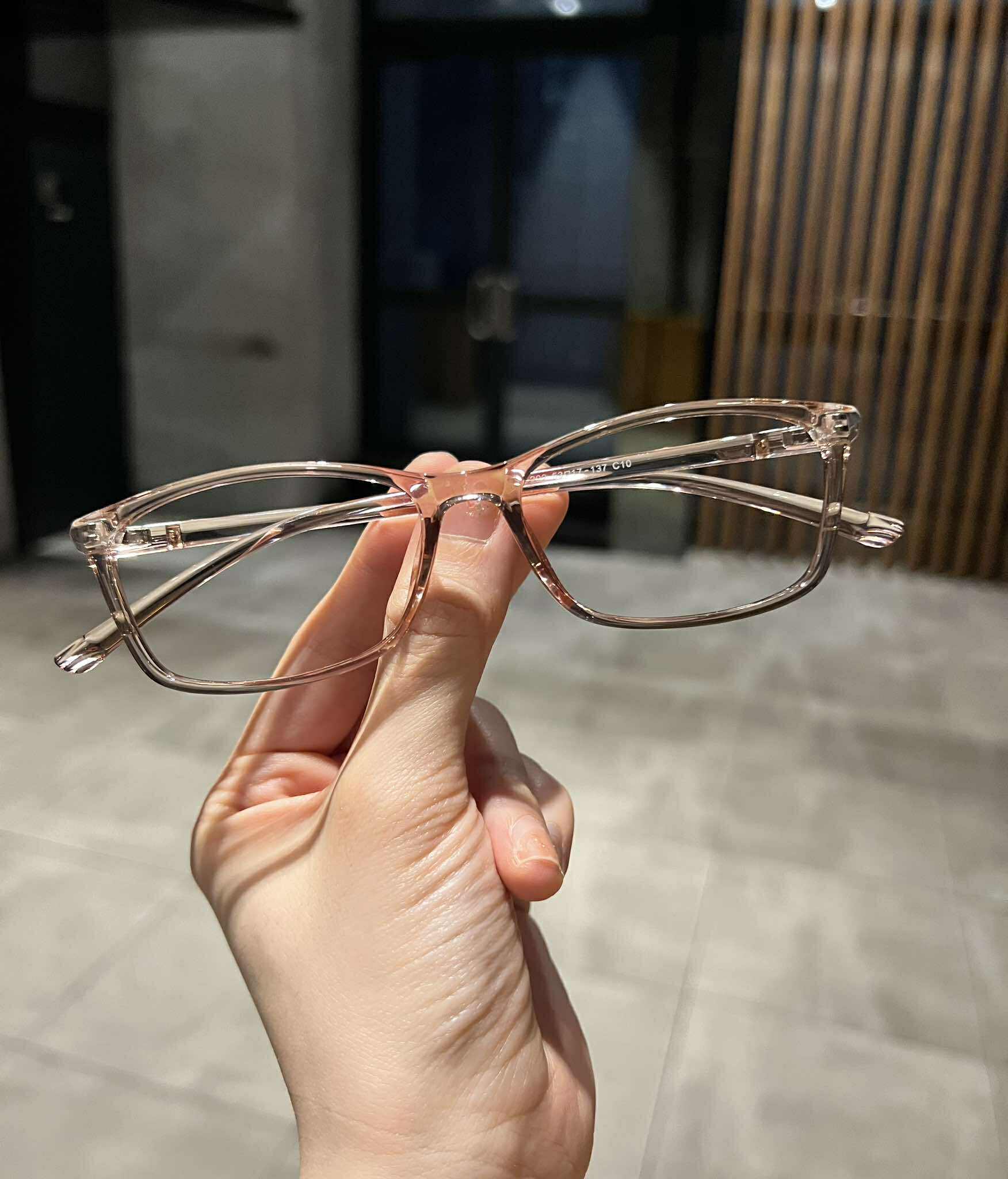 Kính Mắt vuông nhỏ gọng nhựa dẻo nhẹ