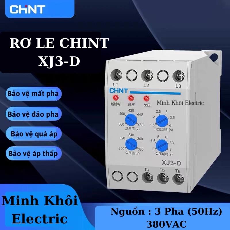 Rơ Le Bảo Vệ Mất Pha Chint XJ3-G, bộ bảo vệ điện áp chống mất pha chint