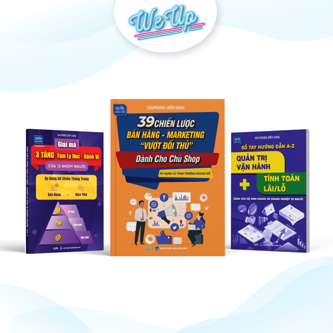 Combo 3 sách: 39 Chiến lược bán hàng - marketing , Quản trị vận hành tính toán lãi lỗ, Giải mã 3 tầng tâm lý học hành vi