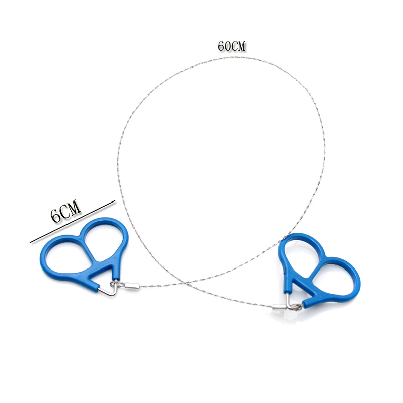 Dây Thép Cưa Gỗ Vòng Tay Cầm Nhựa Cắm Trại Săn Bắn Đi Bộ Đường Dài