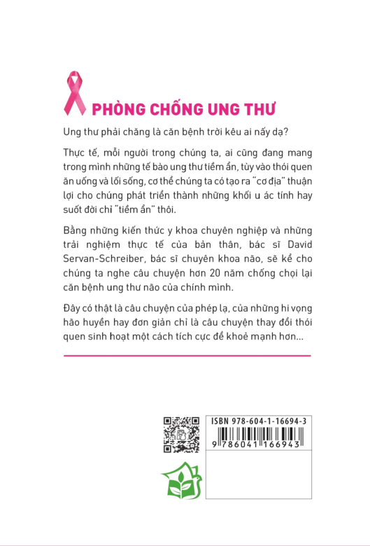 Phòng Chống Ung Thư - Lối Sống Mới Cho Một Cơ Thể Và Tinh Thần Khỏe Mạnh