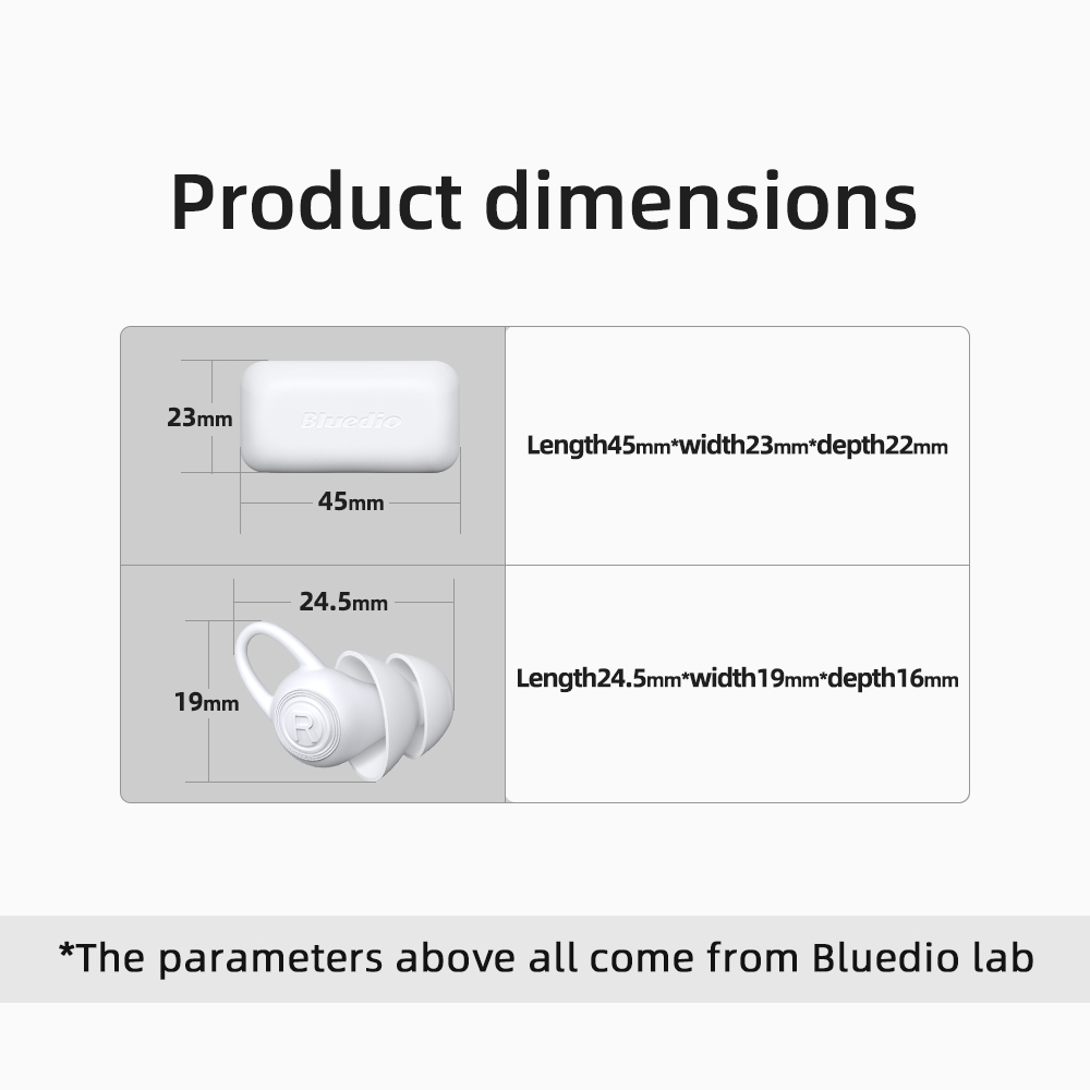 Nút tai silicon Bluedio NE -40dB Giảm tiếng ồn Cách nhiệt Bảo vệ tai Chống ồn 