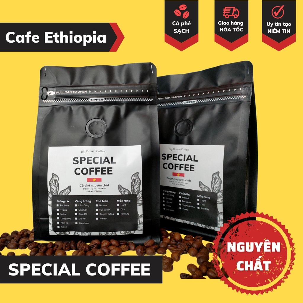 Cafe Ethiopia túi 1 kg hàng nhập khẩu cao cấp rang thủ công tỉ mỉ dành riêng cho dân sành yêu thích pour cold brew