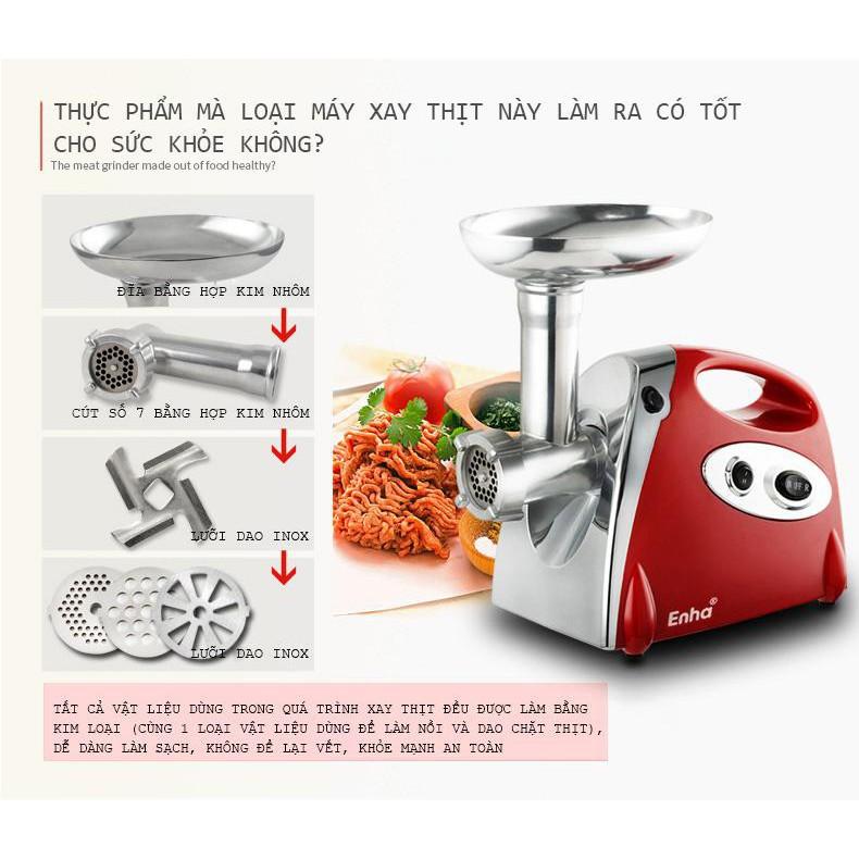 Máy xay thịt điện động năng cao cấp dùng trong gia đình - Máy xay thịt an toàn - Gia dụng SG