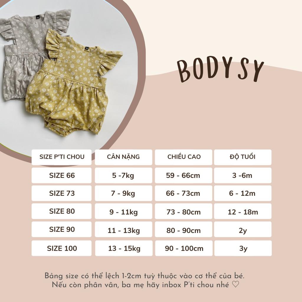 BodySuit Cho Bé Gái SY Thiết Kế P'TI CHOU