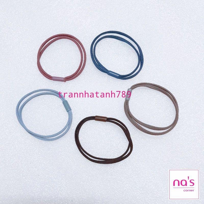 Combo 5 sợi Thun cột tóc đẹp rẻ nhiều mẫu đơn giản Chun buộc tóc dễ thương 1