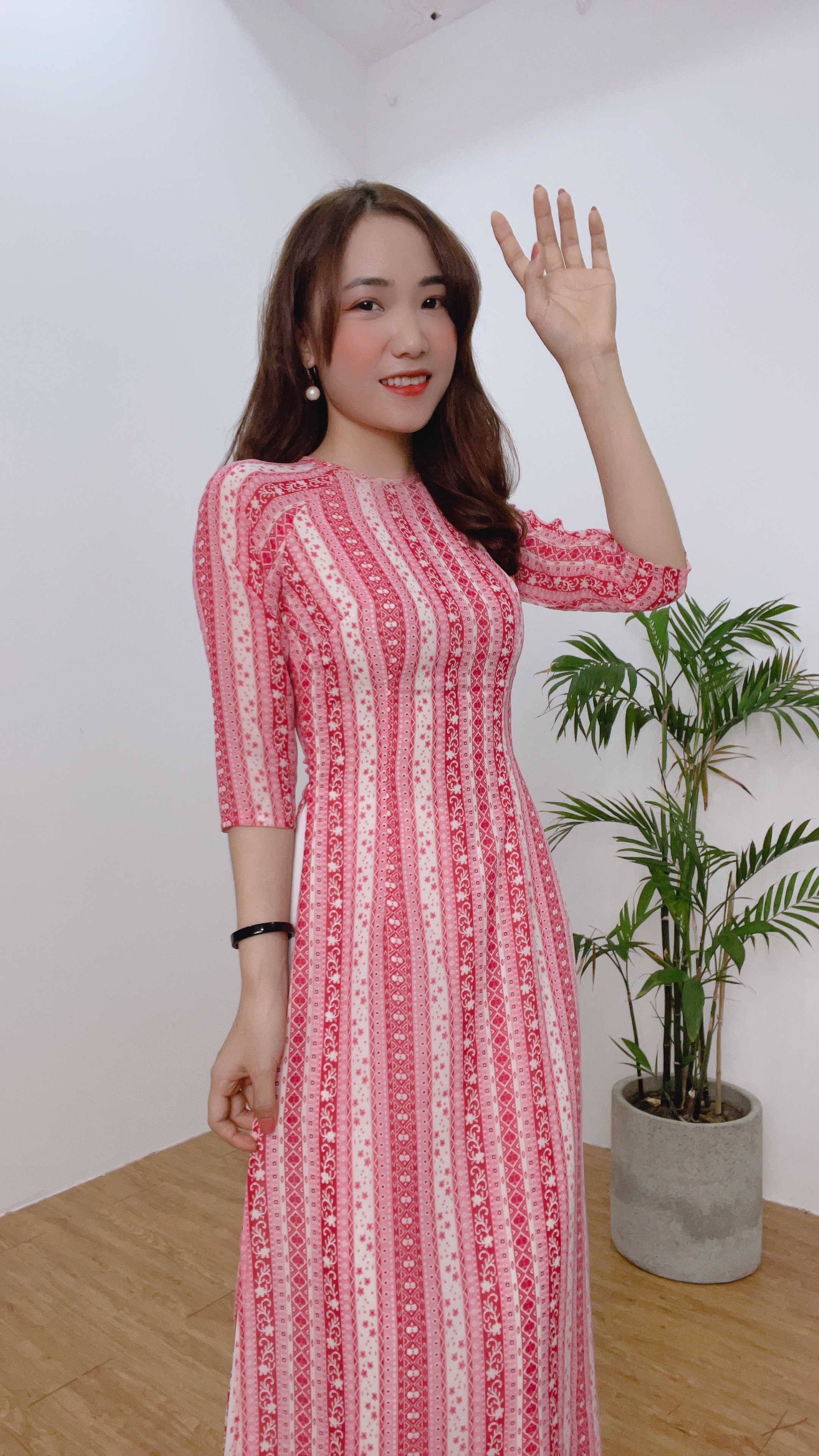 Áo dài vol 4 tà cao cấp - D07