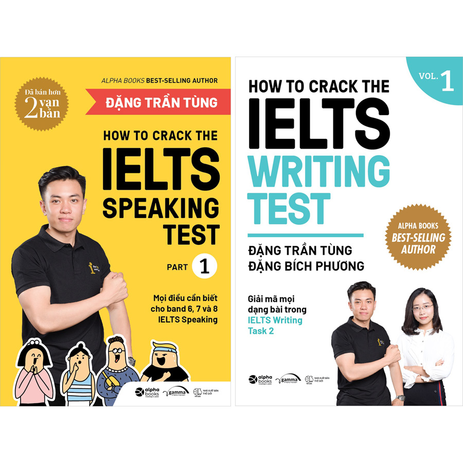 Trạm Đọc | Combo 2 Cuốn: How To Crack The IELTS Speaking +Writing Test