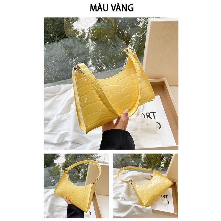 Túi đeo chéo nữ dáng thuyền đi chơi sang trọng thời trang Túi xách kẹp nách nữ Tuxa