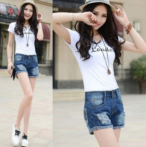 quấn short jean nữ kiểu mới dễ thương cực đẹp