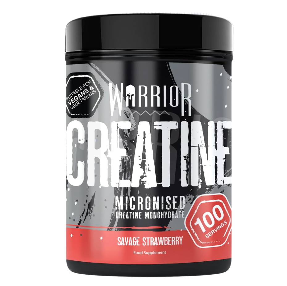 Warrior Micronized Creatine Monohydrate (500g), Bổ Sung Creatine, Tăng Cường Hiệu Suất và Sức Mạnh